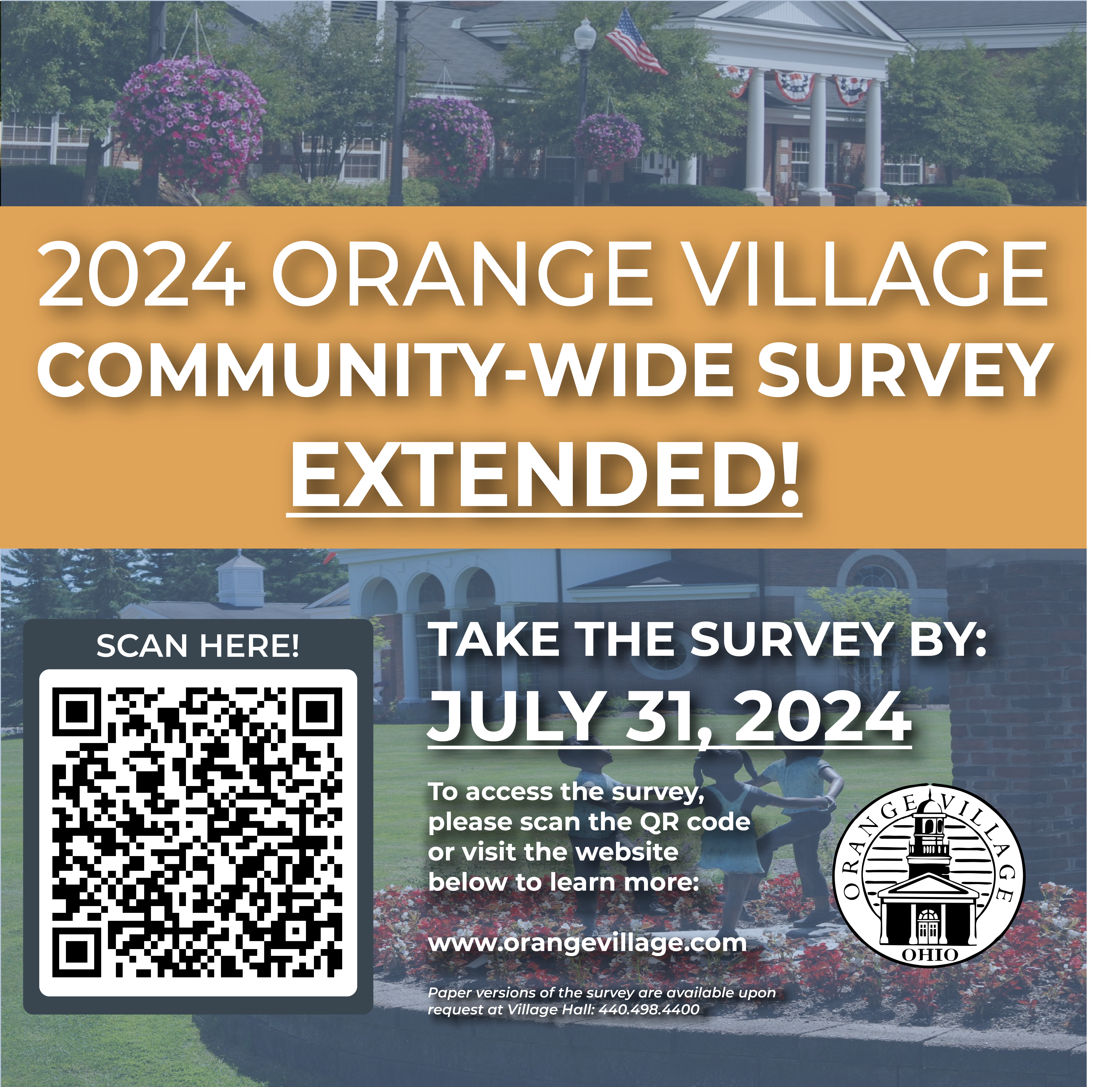 2024 Orange Village Community-Wide Survey flyer