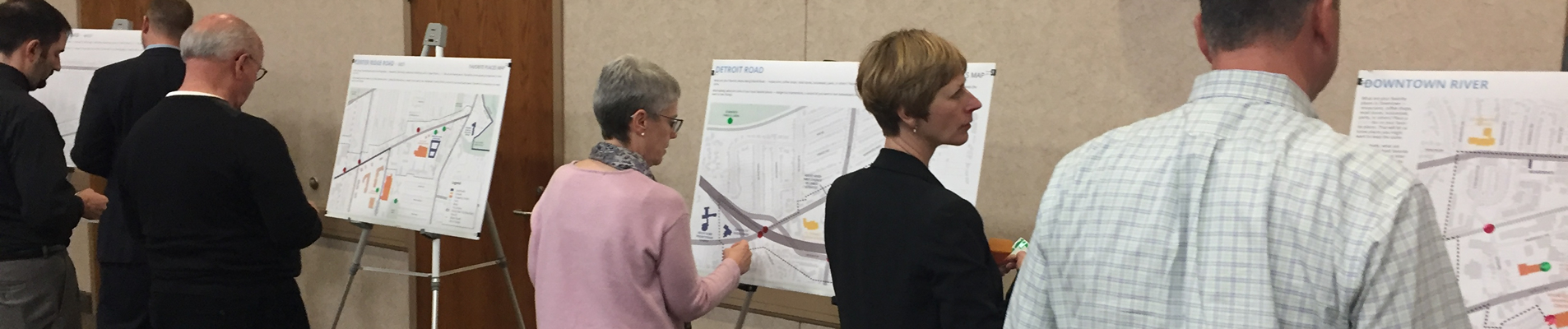 participants at a Rocky River Master Plan working group meeting