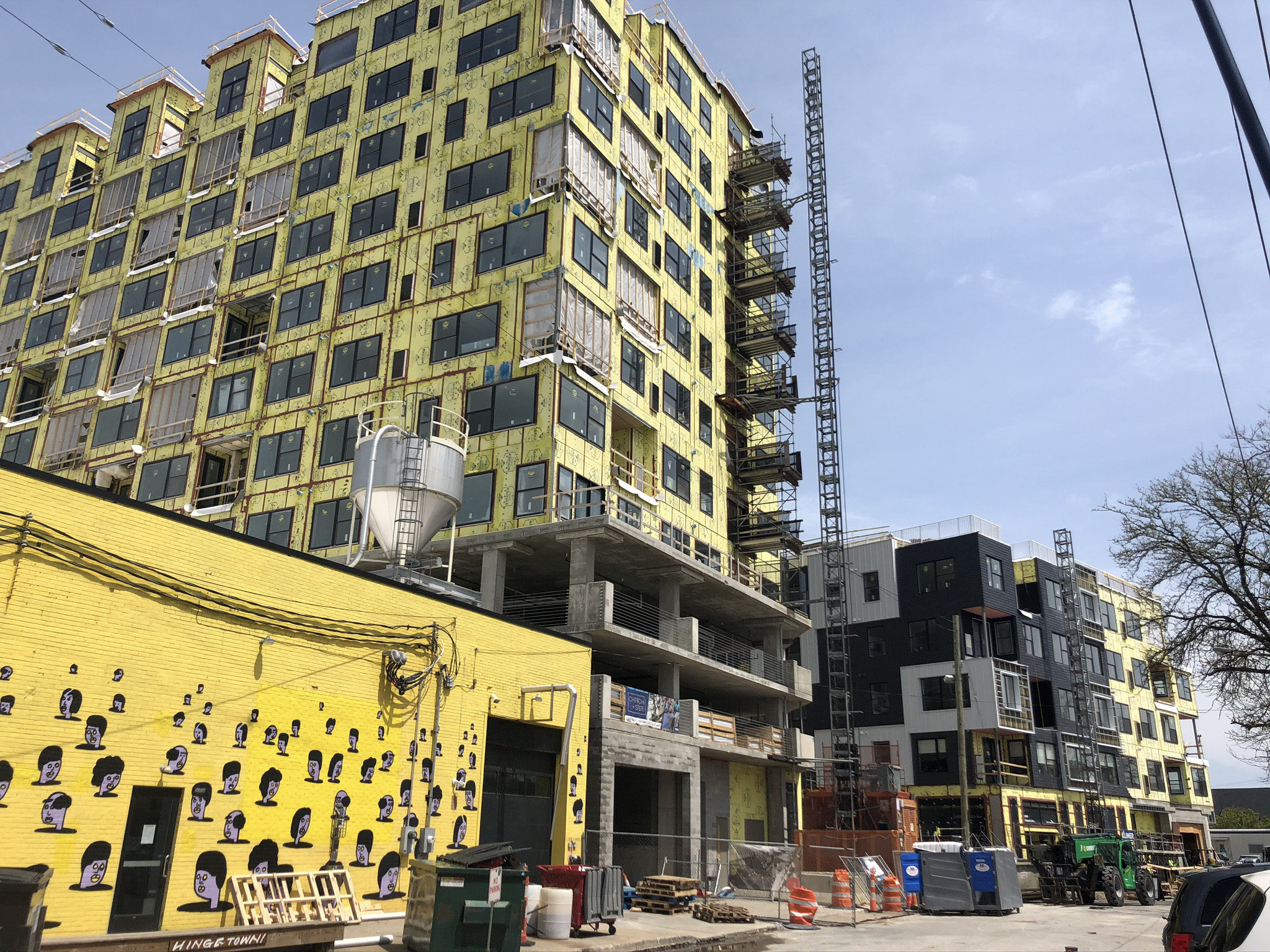 Transit-oriented development under construction in Ohio City