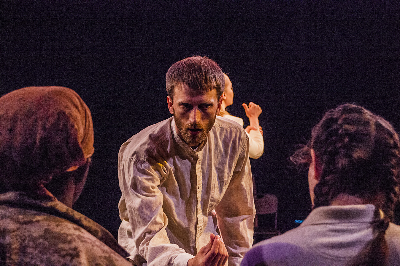 Pictured: A scene from Red Ash Mosaic (Work-In-Progress), June 2016. Photo by Steve Wagner.