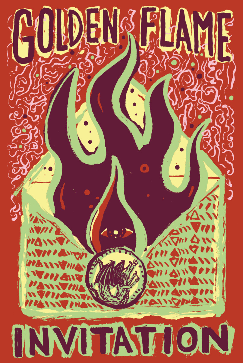 Golden Flame Invitation - Cleveland Public Theatre