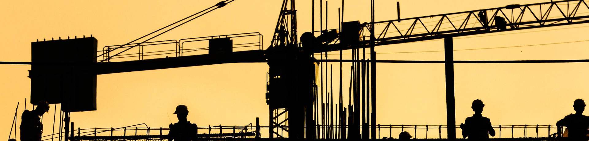 Construction workers at a construction site