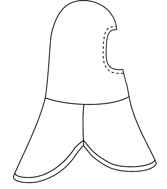 H37-Hood-Line-Drawing H37 Hood Pattern