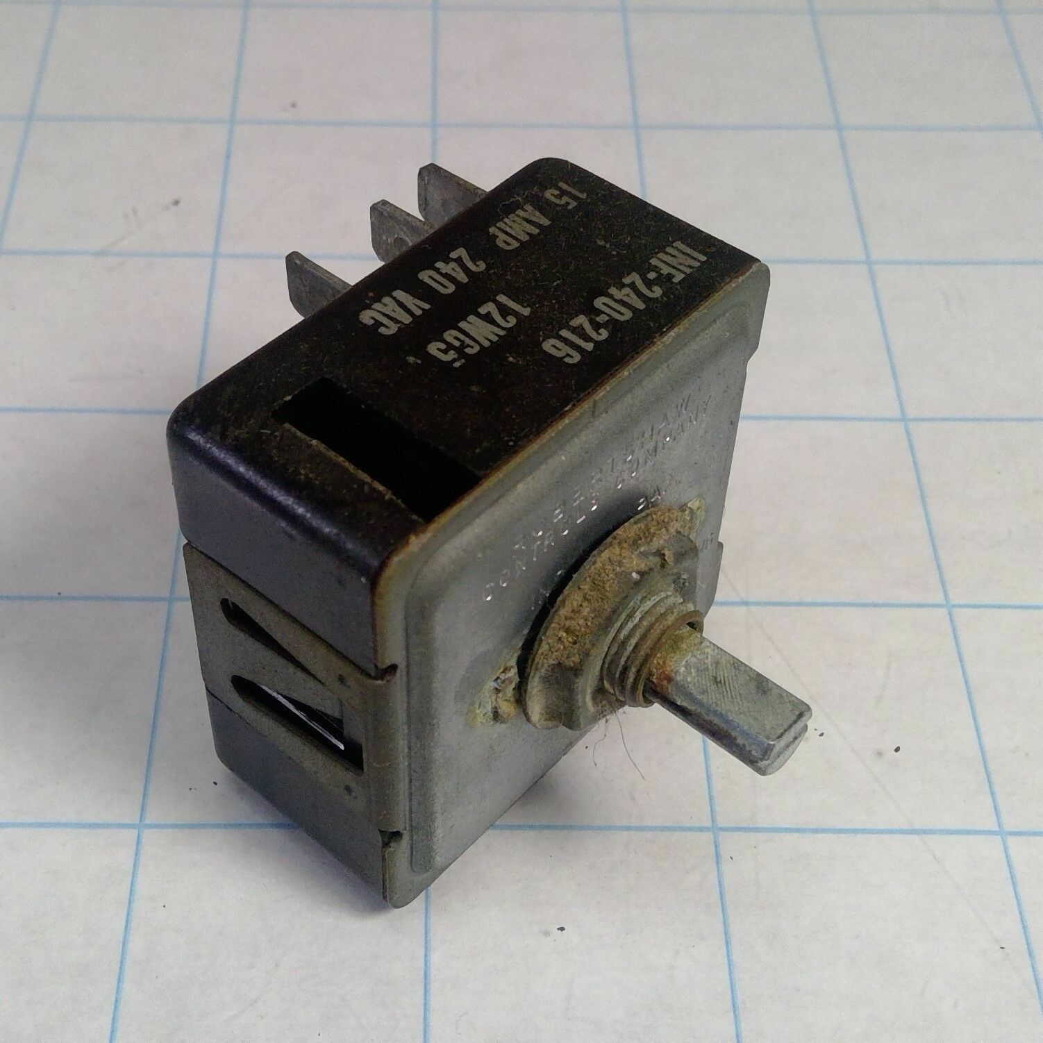 GRAY & DUDLEY Royal Chef ELECTRIC RANGE W-419-8 Burner Switch INF-240-216 12W65 3