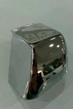 Vintage GE General Electric STOVE J32602WH Chrome Light Cover End Cap Right Side