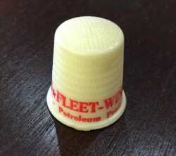 Vintage Antique Fleet-Wing Petroleum Oil Advertising Sewing Thimble