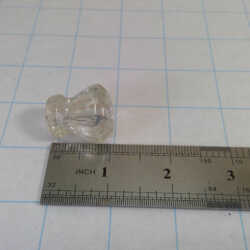 Vintage Antique VICTORIAN 1" GLASS Drawer Pull Cabinet Door Knob Handle