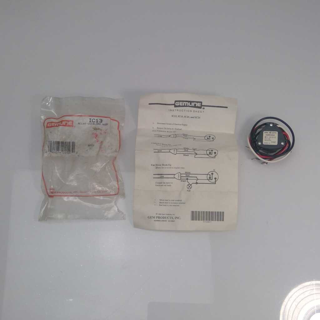 Vintage GE General Electric REFRIGERATOR Relay Overload IC13 3ARR42A2