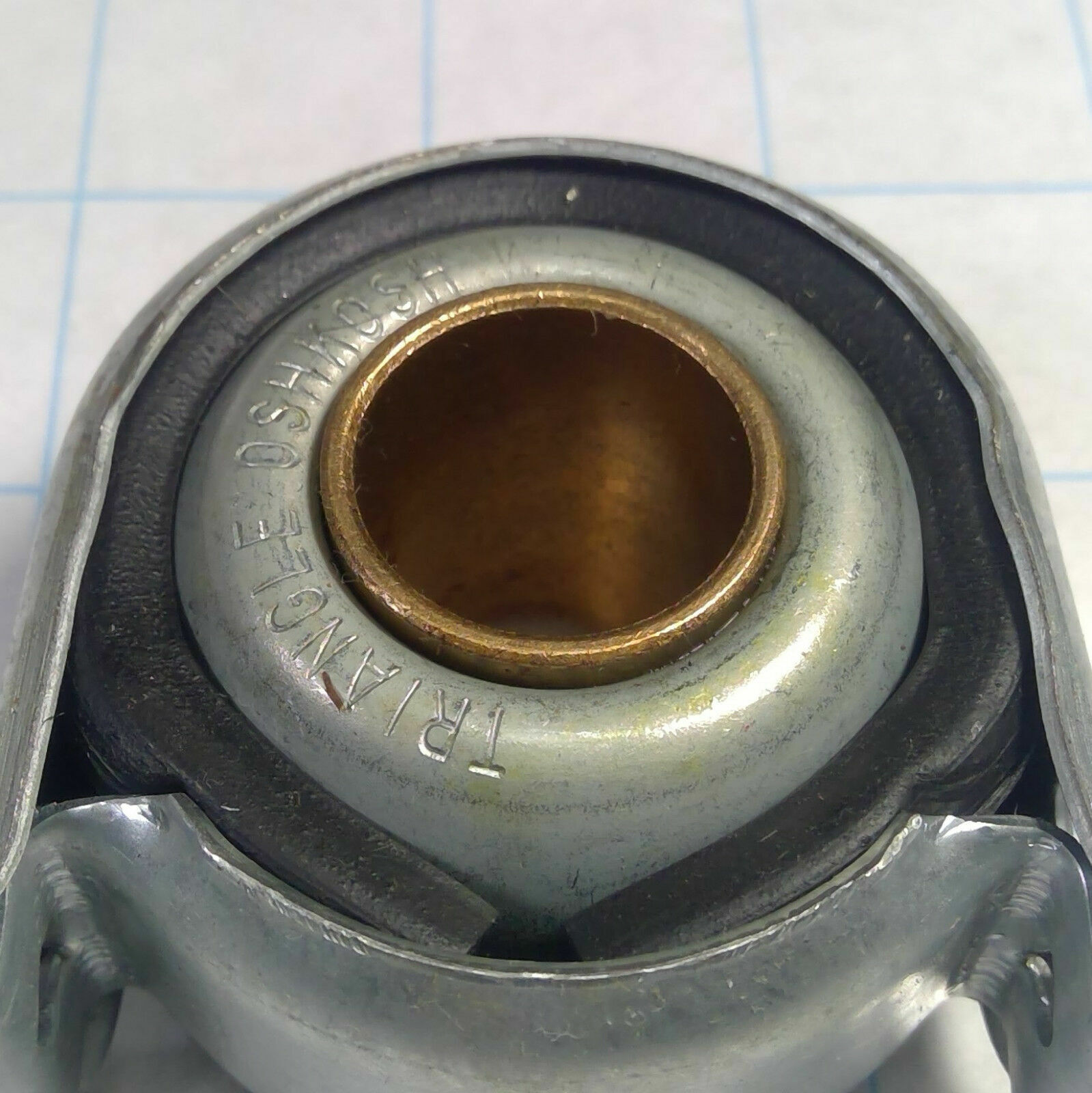 NEW Vintage TRIANGLE OSKOSH Motor Shaft Roller DRYER Drum Sleeve Bearing 1:2 ID