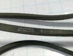 NEW Vintage NORGE CROSLEY ADMIRAL Dryer Belt 63-6333 Durkee Atwood
