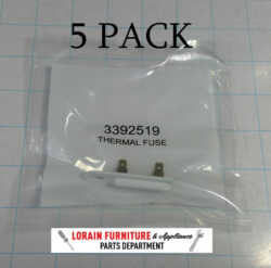 Qty 5 - Whirlpool Dryer HEAVY DUTY Thermal Fuse WP3392519 3392519 AP6008325