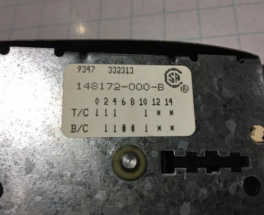 Frigidaire Tappan Washing Machine Timer 5303271769 148172-000-B 332313 AP2141178 3
