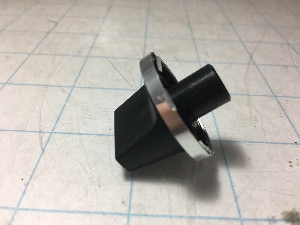 Vintage APPLIANCE KNOB Stove Dryer Washer AC Selector Switch BLACK SILVER CHROME - Image 2