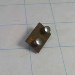 Vintage PHILCO J-1149 "V" Handle Refrigerator Parts | CHROME DOOR RAIL Screw Asm