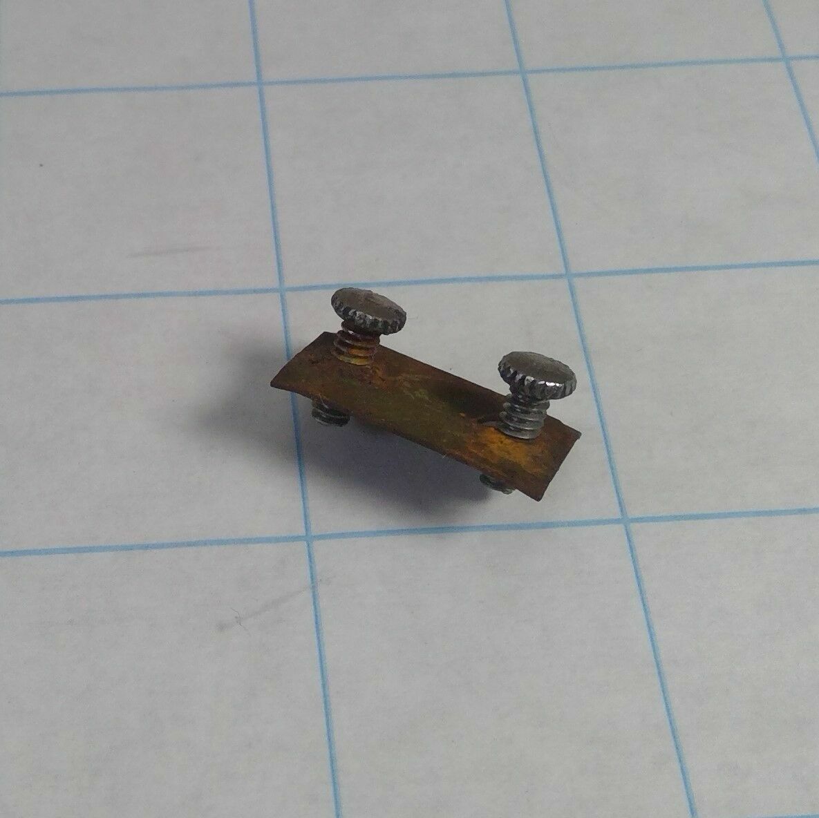 Vintage PHILCO J-1149 V Handle Refrigerator Parts | CHROME DOOR RAIL Screw Asm 2