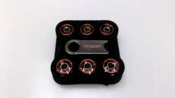 MONSOON G1/4" 1/2" ID, 5/8" OD Free Center Hardline Fittings (RED) FCH-1258-6-RD