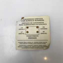GENUINE OEM WHIRLPOOL Stove Conversion Orifice W11234415 AP6330015 8523422