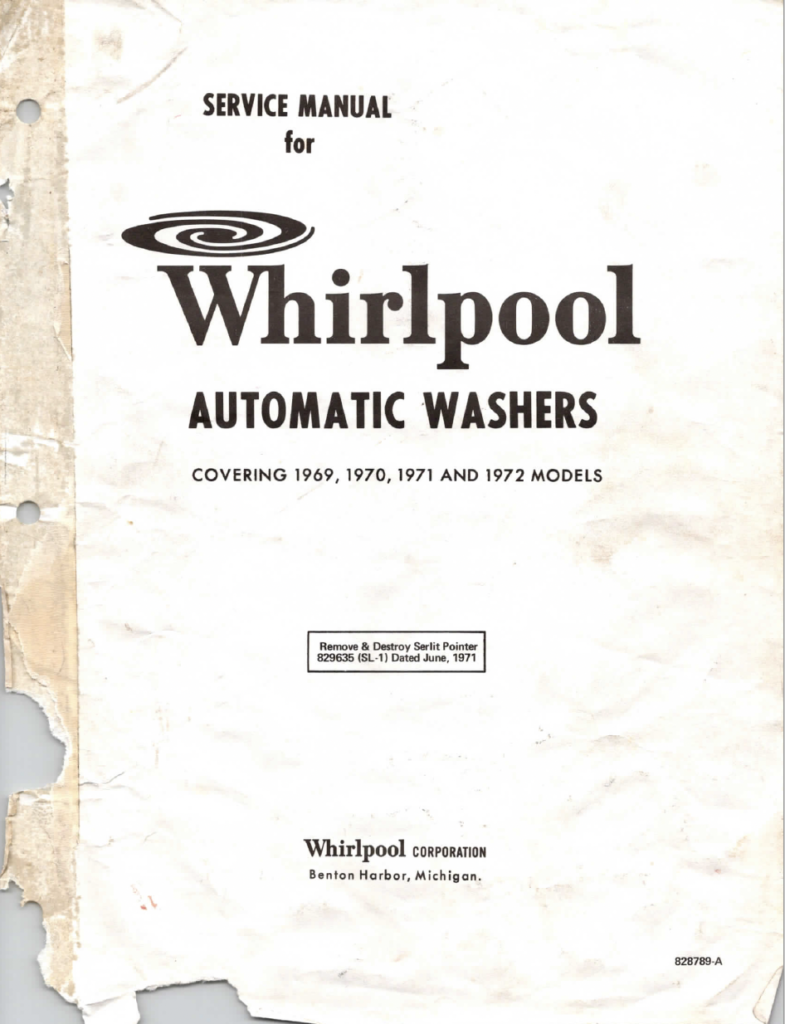 Whirlpool Automatic Washer Service Manual PDF Download Lorain Furniture
