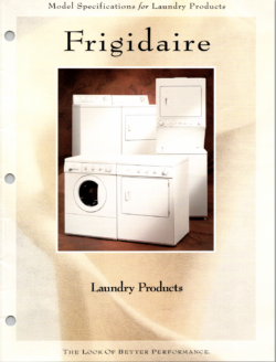 Frigidaire Laundry Catalog PDF Download