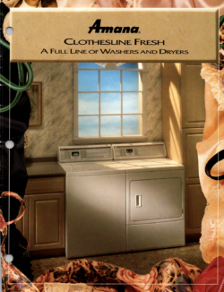 Amana Washer and Dryer Catalog PDF Download