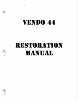 Vendo 44 Restoration Manual PDF Download