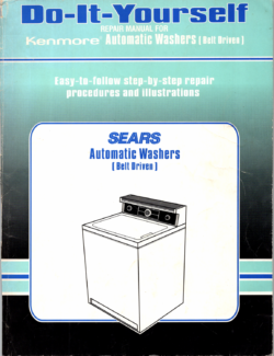 Kenmore Automatic Washers (Belt Driven) Repair Manual PDF Download