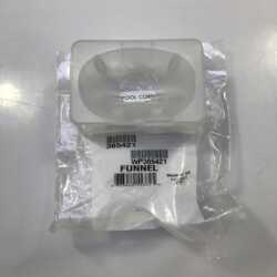 NEW GENUINE OEM WHIRLPOOL Washer Dryer Coin Chute Funnel 385421