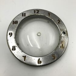 VTG Antique ROPER Town & Country 60" Stove Parts ROUND CLOCK BEZEL & GLASS