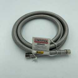 New 7ft CERTIFIED Braided Stainless Steel Ice Maker Connector IM84SS