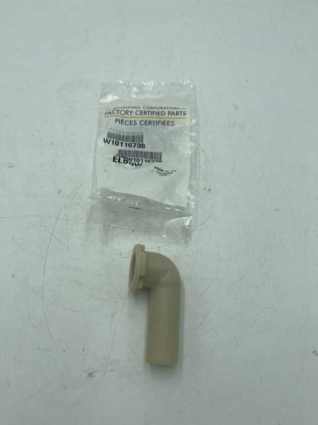 Genuine Whirlpool Washer Siphon Break Elbow WPW10116739, AP6015207, PS11748480 - Image 2