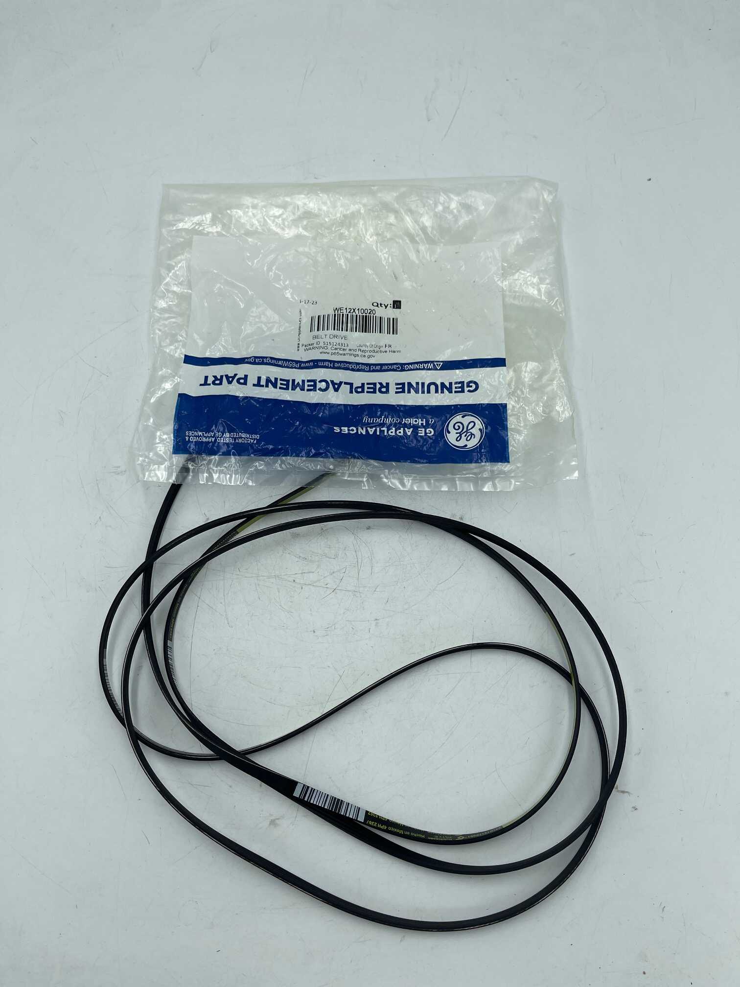 New GE DRYER BELT WE12X10020 AP5793368 3029269 PS8756711