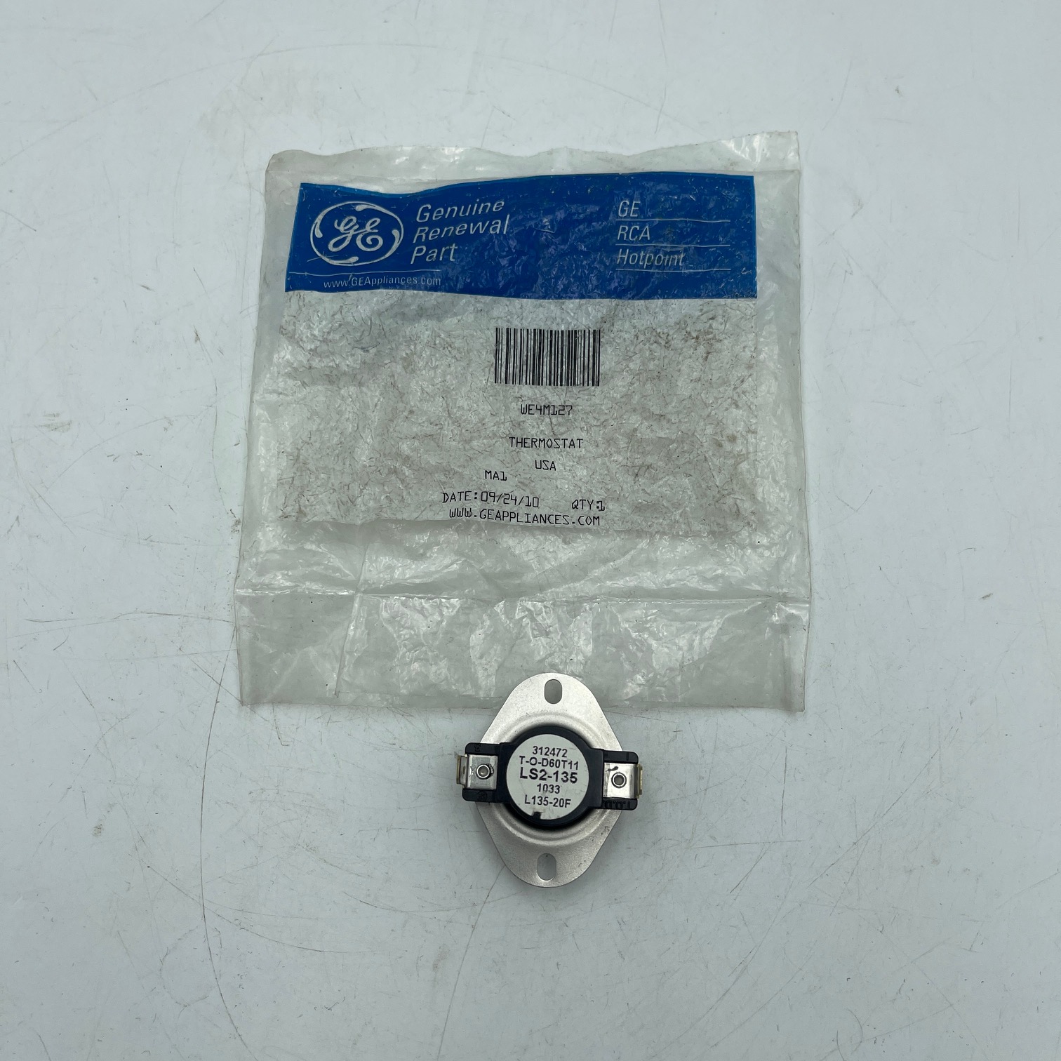 New GE DRYER THERMOSTAT WE4M127 WE4X691 AP2042558 WE04X0691 WE04M0127