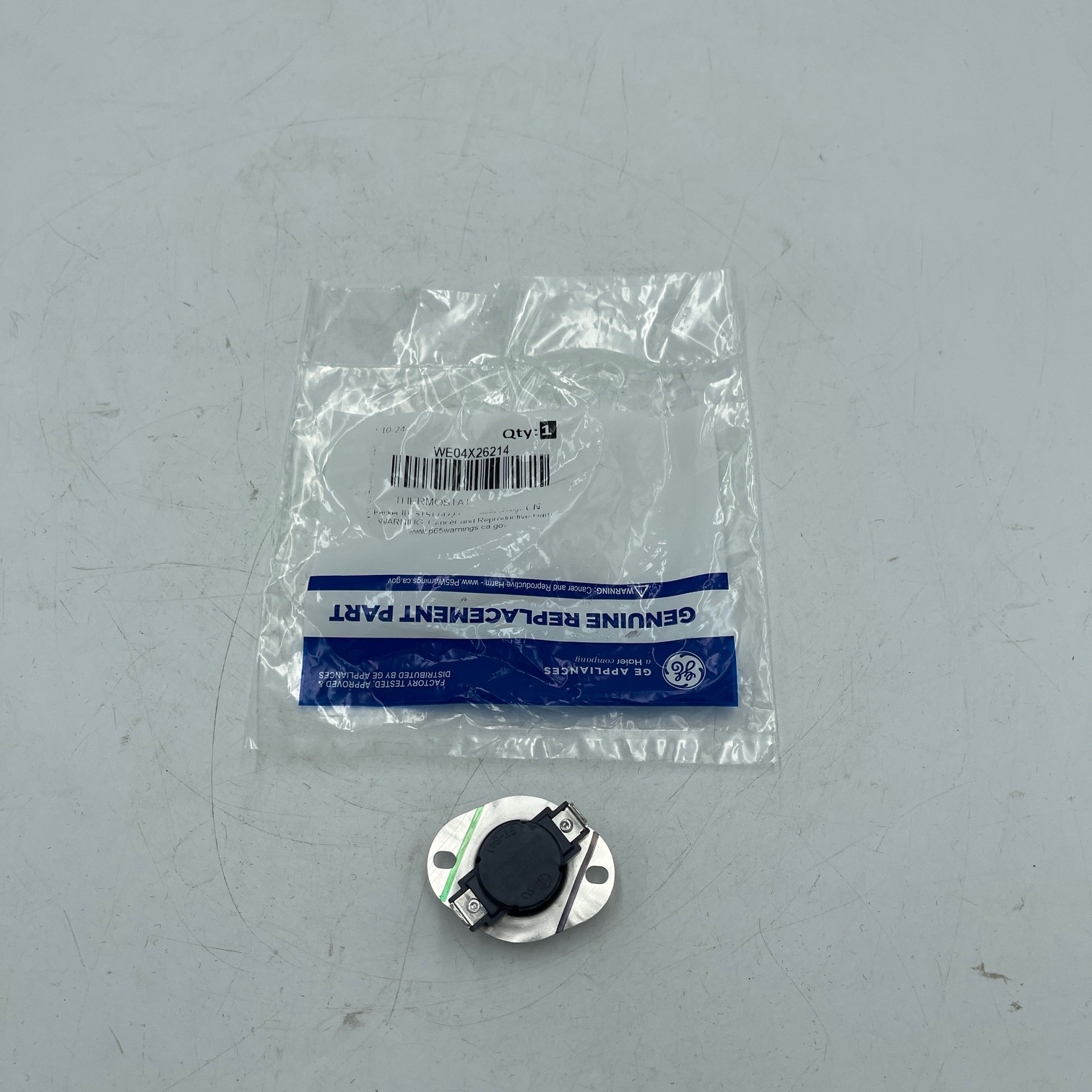 New GE Dryer Thermostat WE04X26214 AP6261163 4587512 PS12113196