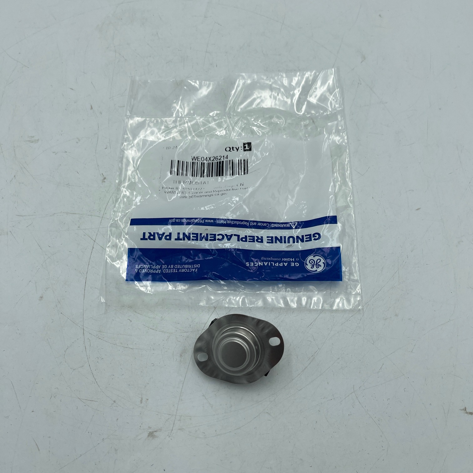 New GE Dryer Thermostat WE04X26214 AP6261163 4587512 PS12113196 - Image 2