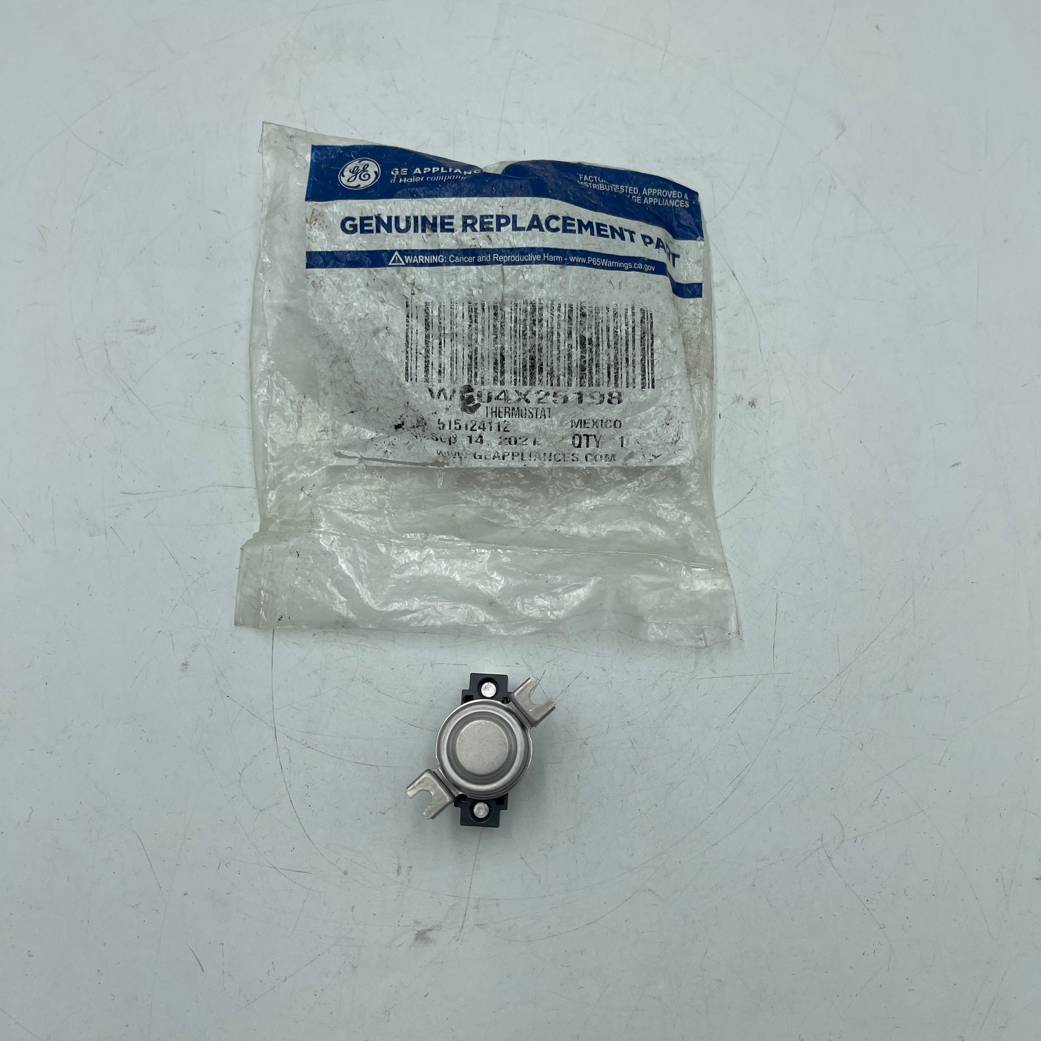 New GE Dryer Thermostat WE04X25198 AP6024634 PS11736631 - Image 2