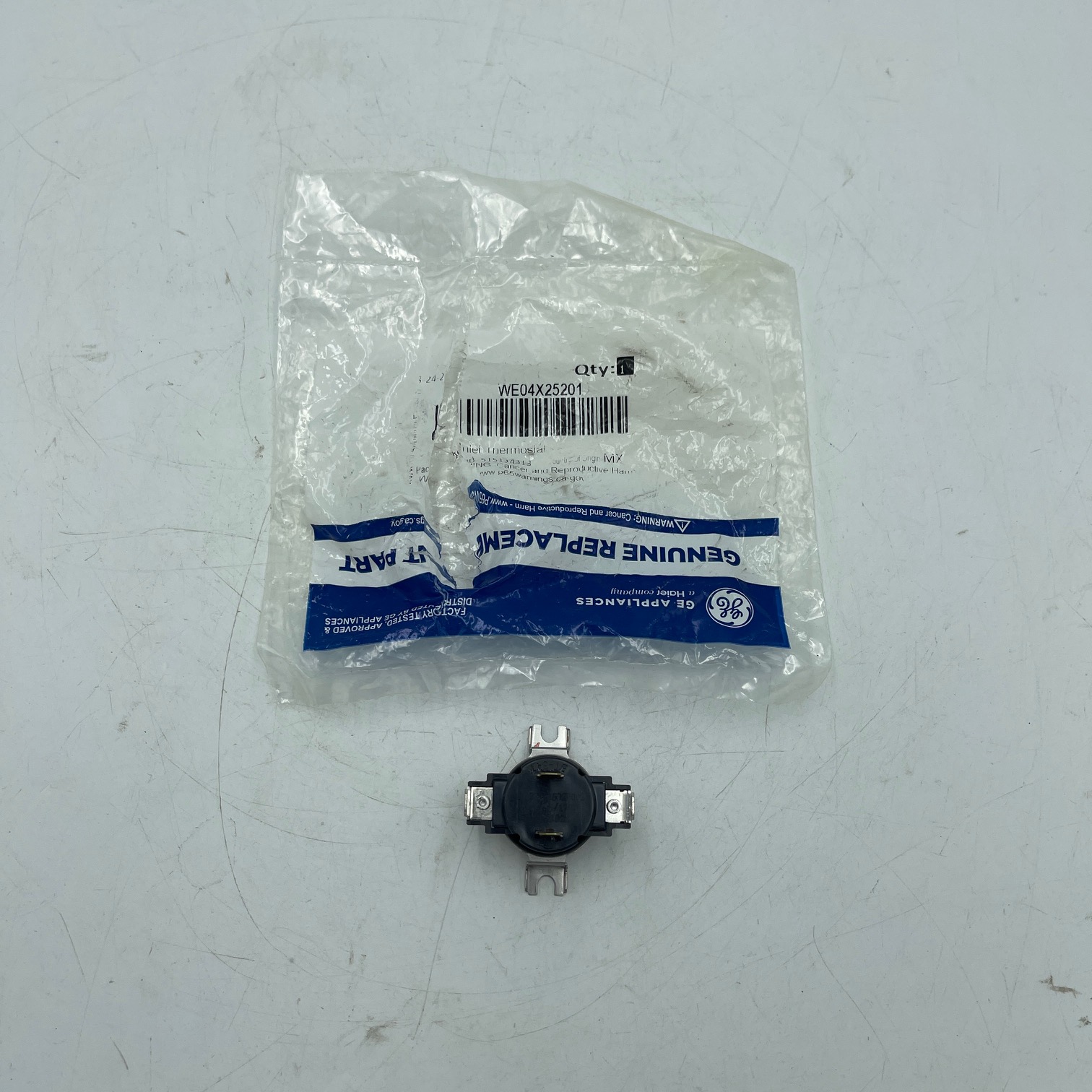 New GE Dryer Cycling Thermostat WE04X25201 AP6040078