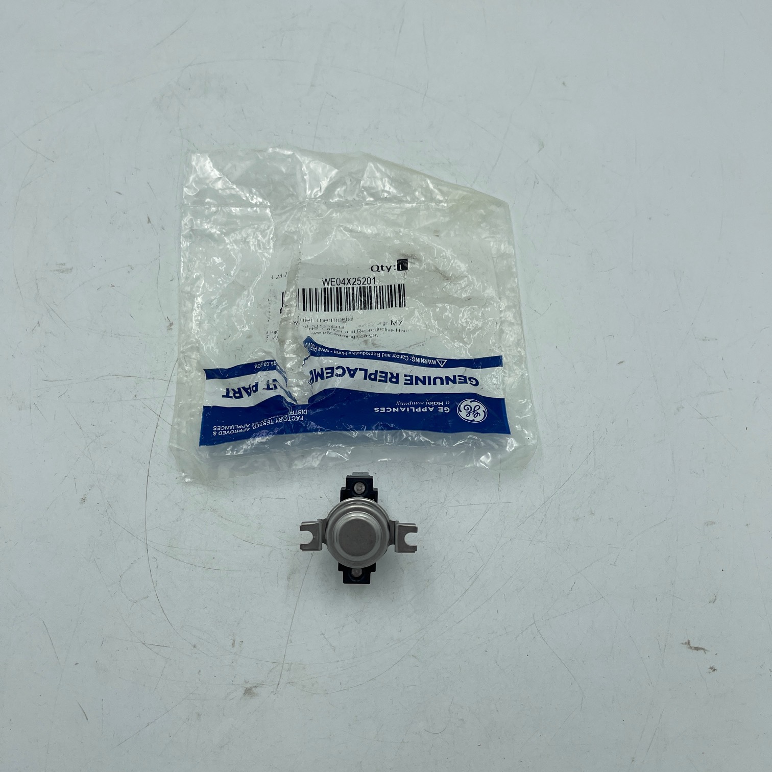 New GE Dryer Cycling Thermostat WE04X25201 AP6040078 - Image 2
