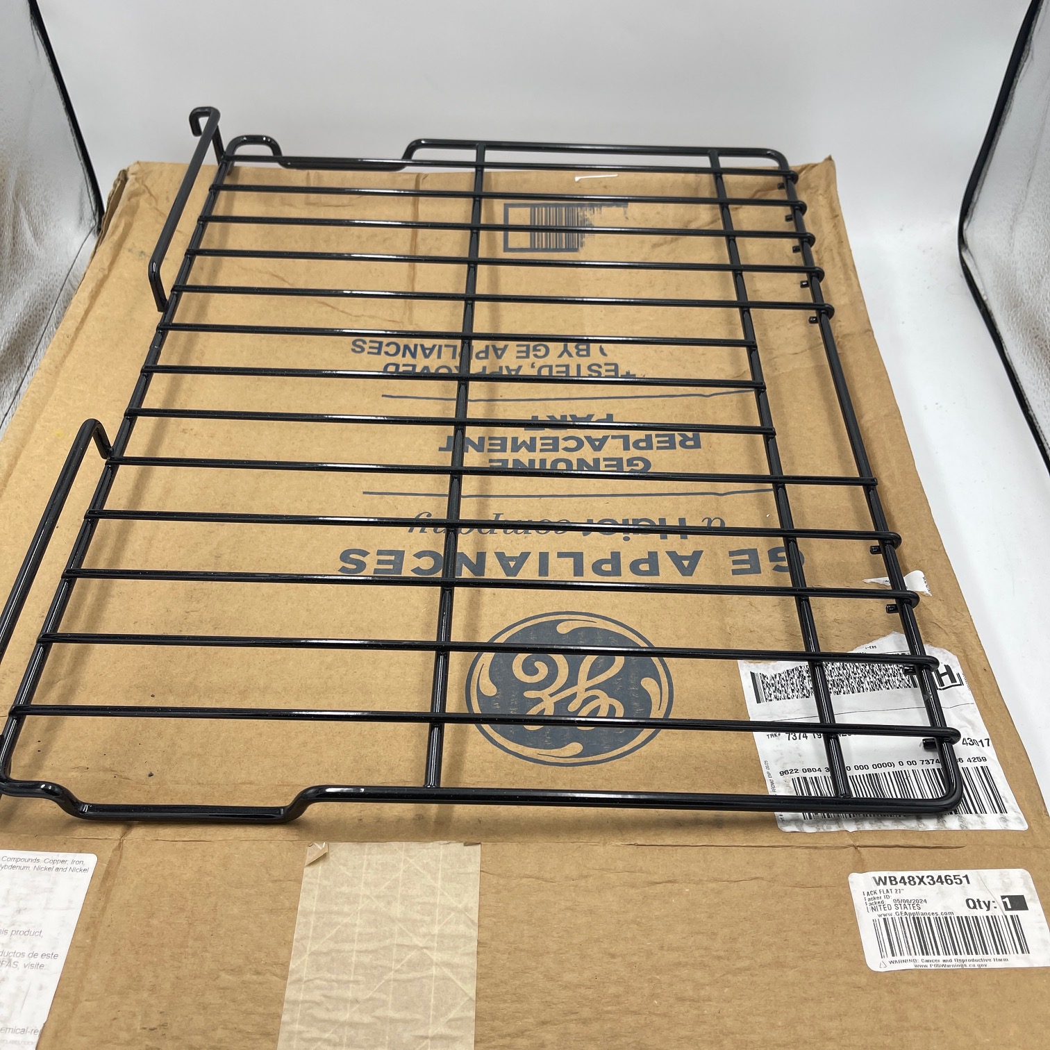 New Genuine GE Oven Rack 27 inch WB48X34651 AP7012438
