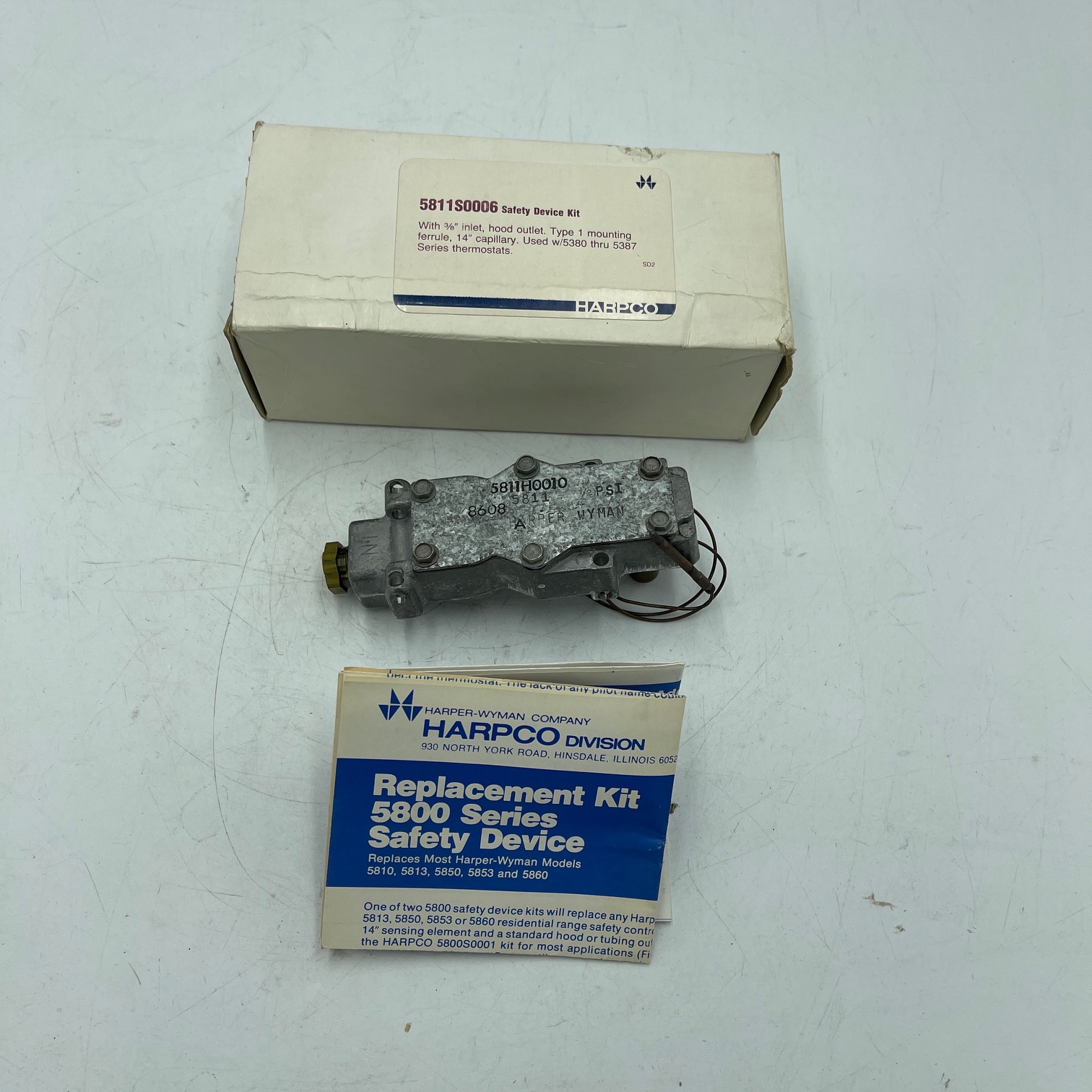NOS Harpco Gas Range Saftey Valve Kit 5811S0006, AP4396582 - Image 2