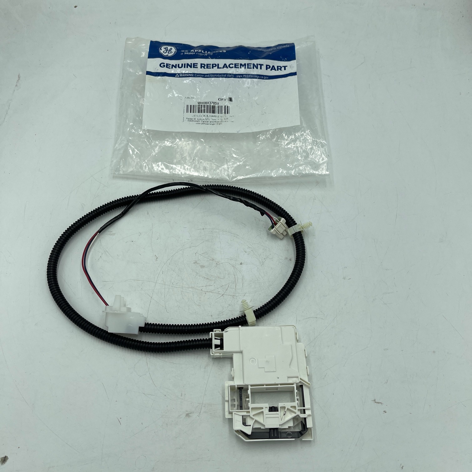 Genuine GE Washer Lid Lock and Harness WH08X37859, WH08X33879, AP7225790 - Image 2