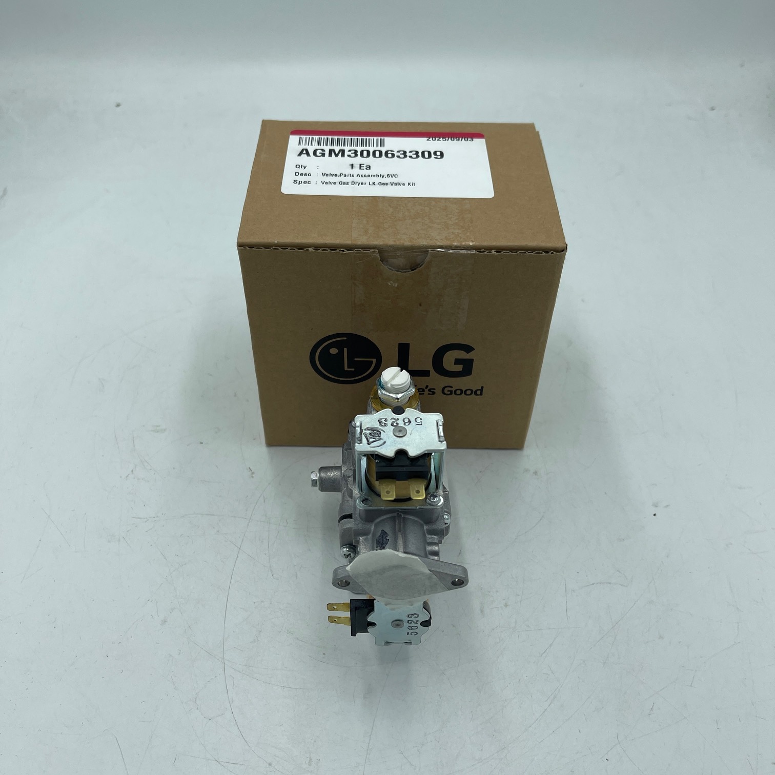 Genuine LG Dyer Gas Valve Assembly AGM30063309, AP7206830 - Image 3