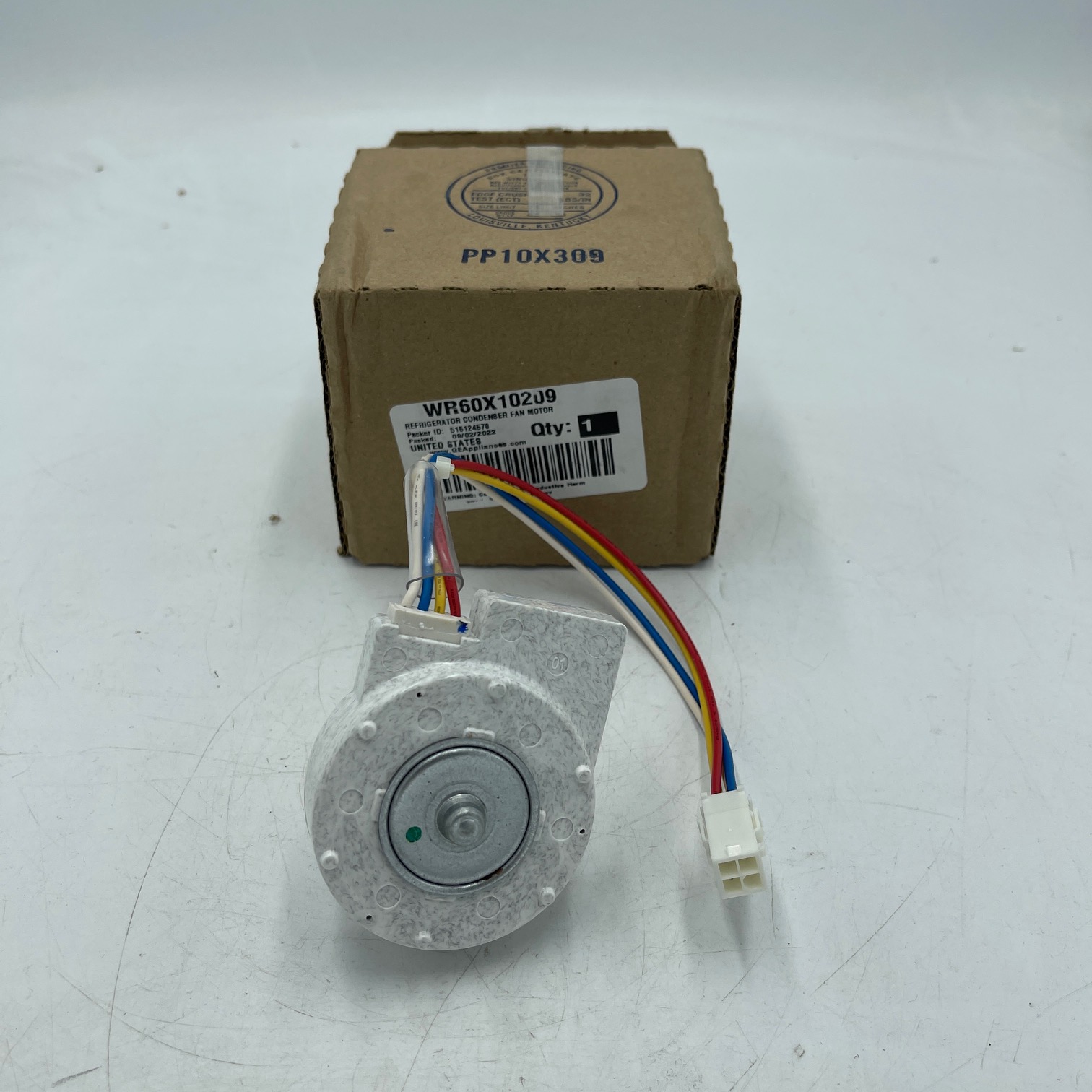 Genuine GE Refrigerator Condensor Fan Motor WR60X10209, AP4265957, PS1483567 - Image 2