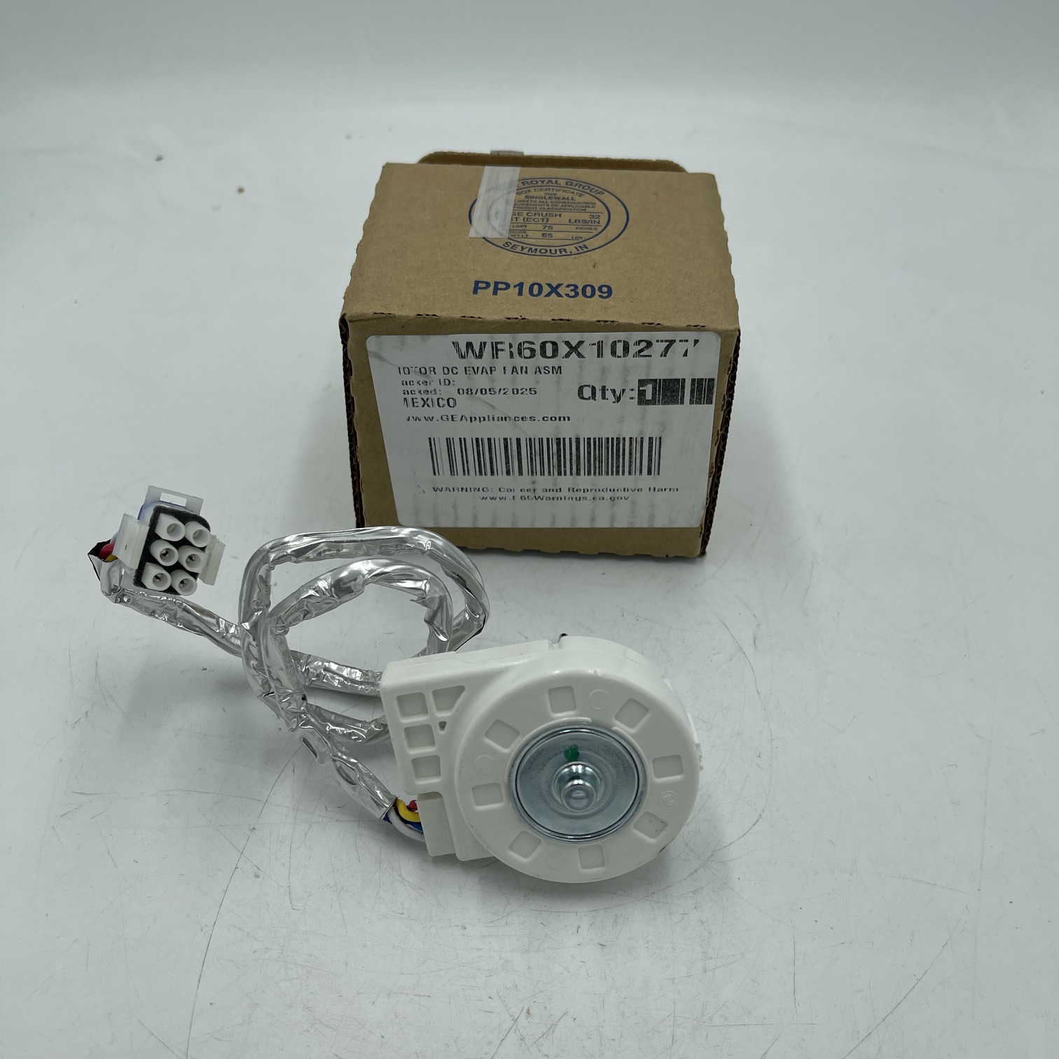 Genuine GE Refrigerator Evaporator Fan Motor WR60X10277, AP4367334, PS2344372 - Image 2