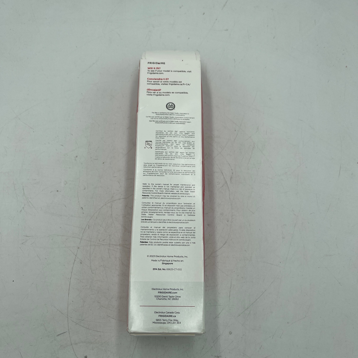 Genuine Frigdaire Refrigerator Pure Pour Water Filter FPPWFU01 - Image 2
