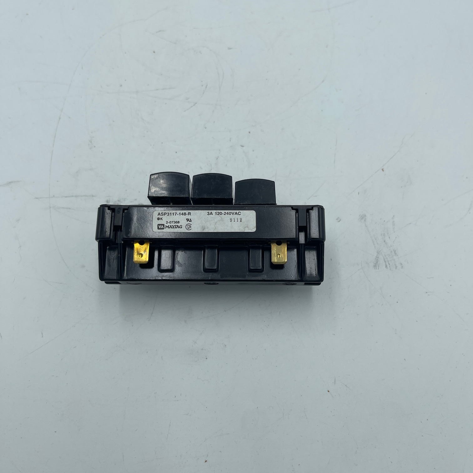 Genuine Maytag Washer 3-Button Temp Control Switch 207368, AP4023988, 2-7368 - Image 2