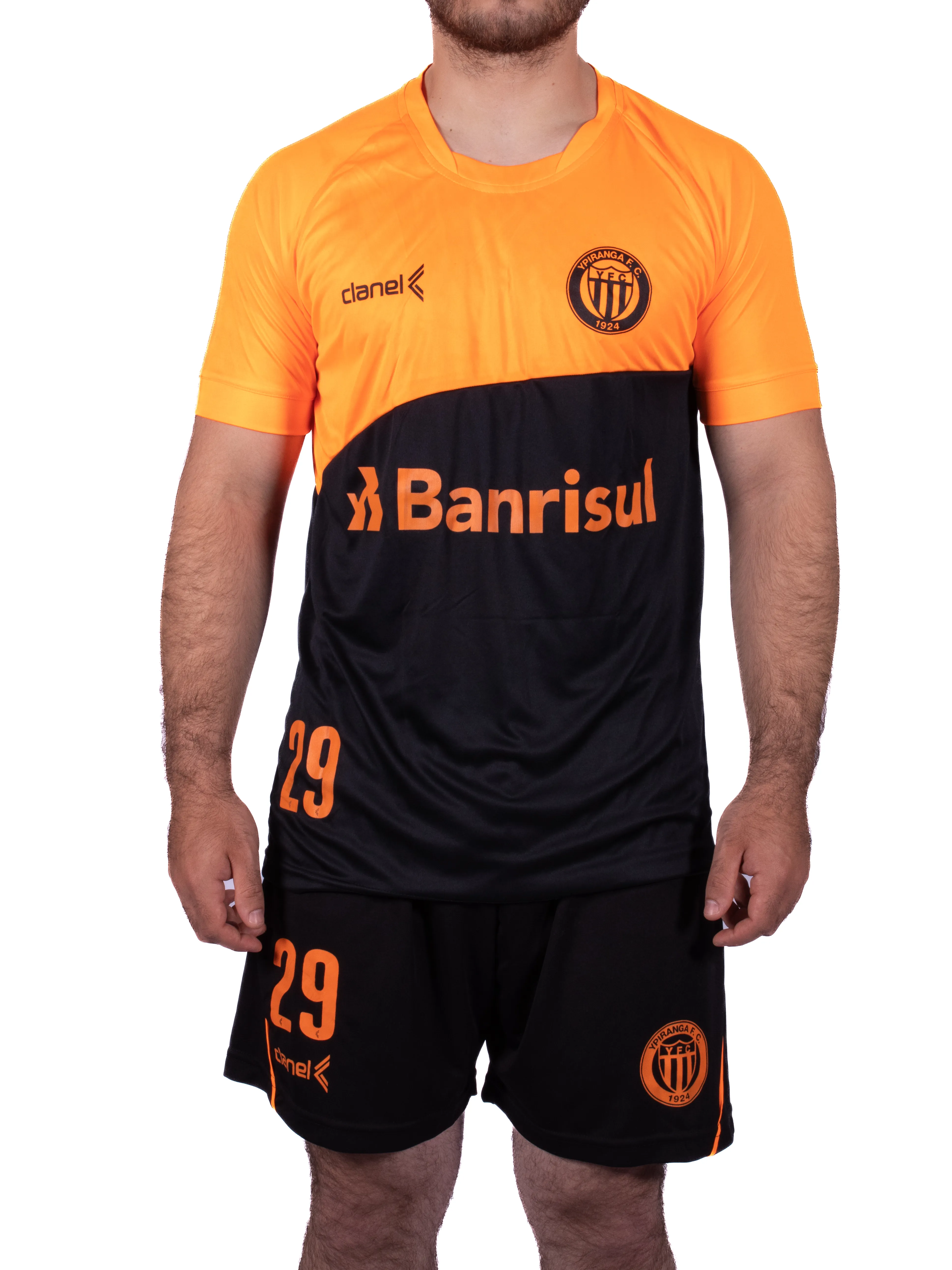 Conjunto de Treino Preto e Laranja