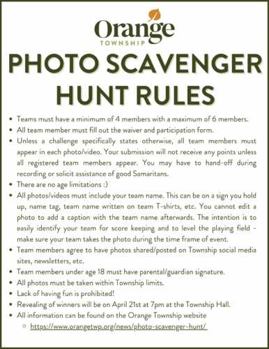 Photo Scavenger Hunt - Orange Township, OH - Official Website