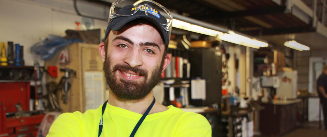 Stephen F ready to start his JET program with Media 144 (installing cameras on Summit DD buses).