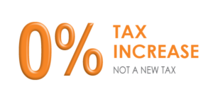 0% Tax Increase