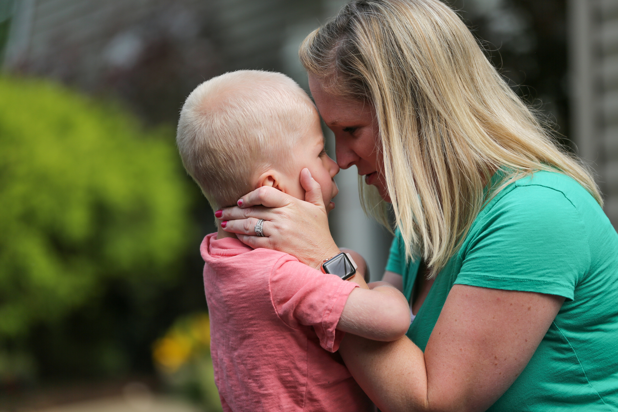 Kaiden playing with his Parent.